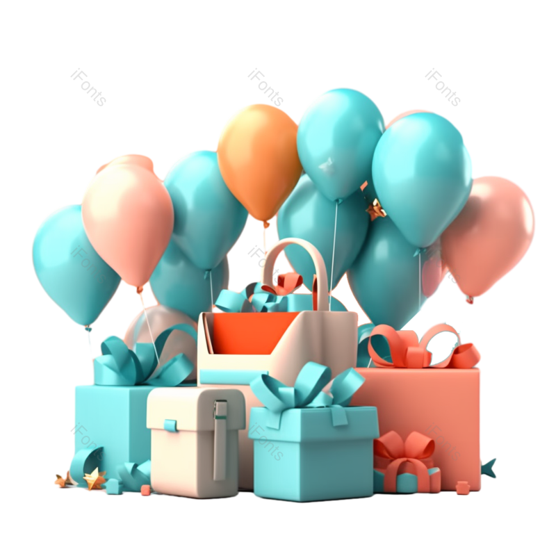 装饰图片,形状元素,卡通PNG,网上购物免抠素材